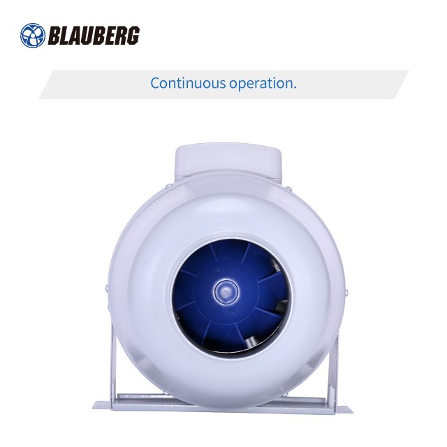BLAUBERG Sound-Insulated Mixed-Flow Blower Fan Mixed 4 Inch 100mm Plastic AC Restaurant Tent Silent Axial Flow Fan