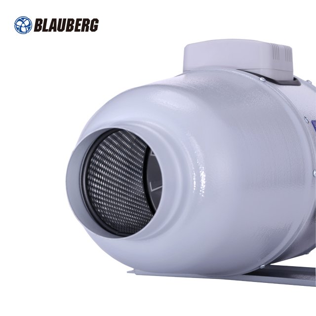 BLAUBERG Sound-Insulated Mixed-Flow Blower Fan Mixed 4 Inch 100mm Plastic AC Restaurant Tent Silent Axial Flow Fan
