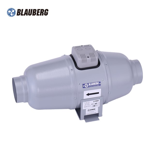 BLAUBERG Sound-Insulated Mixed-Flow Blower Fan Mixed 4 Inch 100mm Plastic AC Restaurant Tent Silent Axial Flow Fan