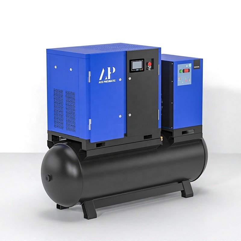 High Quality 4-in-1 Rotary Screw air Compressor 11kw 22kw 37kw 20hp30hp50hp 16bar Industrial Screw air Compressor