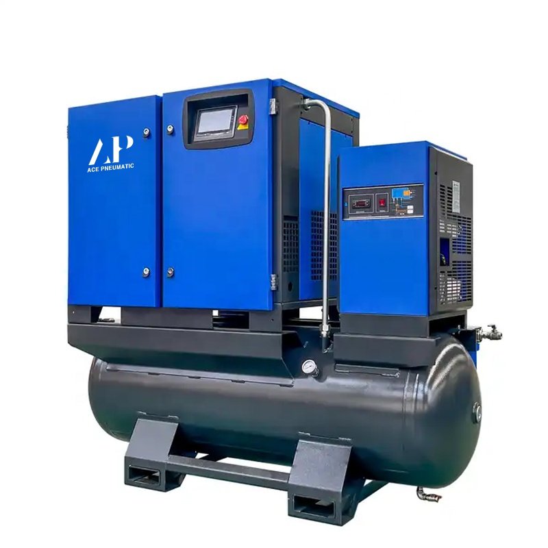 High Quality 4-in-1 Rotary Screw air Compressor 11kw 22kw 37kw 20hp30hp50hp 16bar Industrial Screw air Compressor