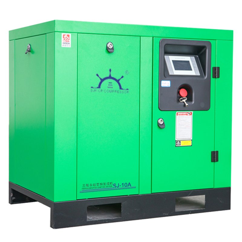 Rotary Screw Air Compressor 460V 380V/3Ph 7.5KW 10HP 125PSI 35CFM Air Compressed System for Small Machining Fabrication Workshop