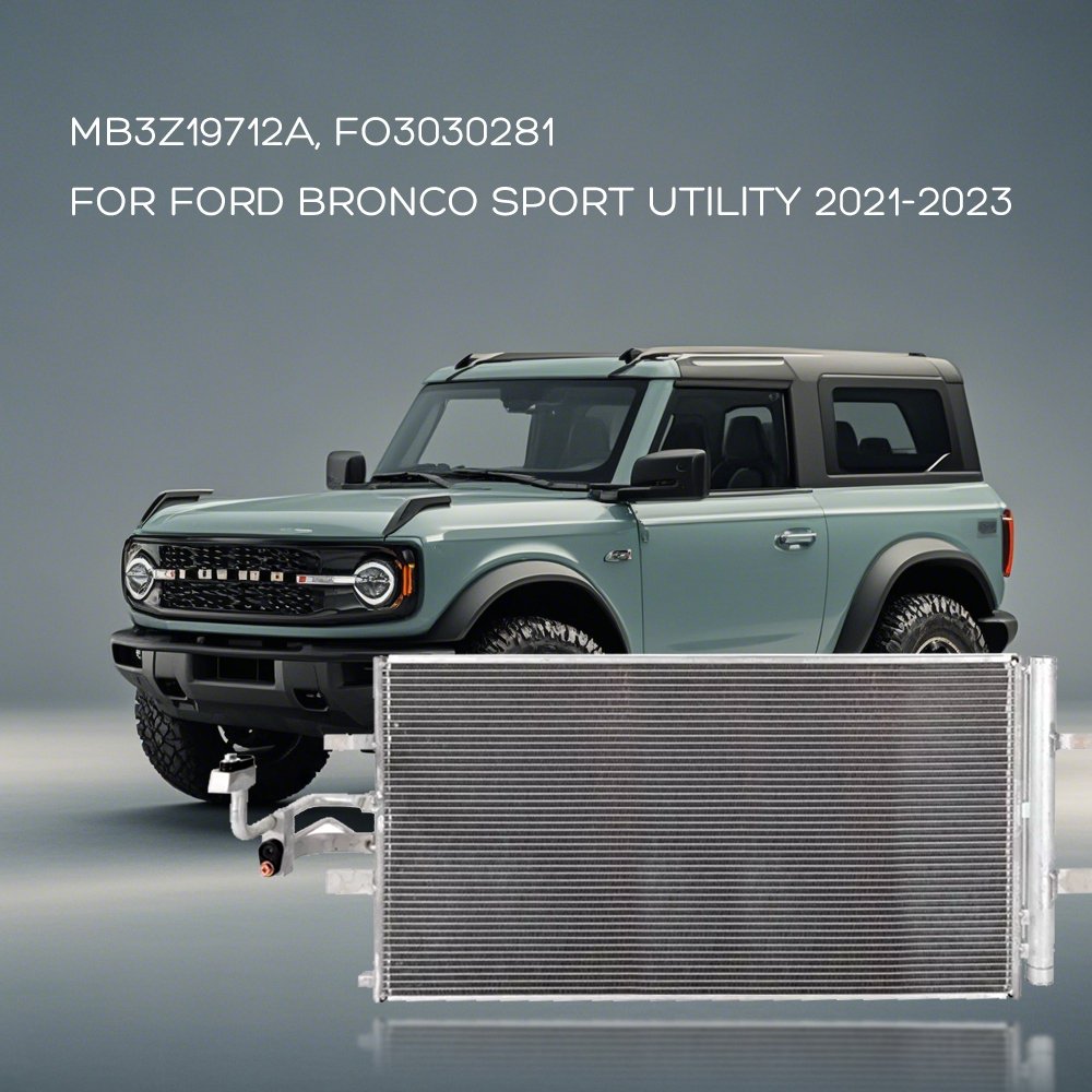 MB3Z19712A, FO3030281 Aluminum Air Conditioning A/C Condenser for Ford-Bronco