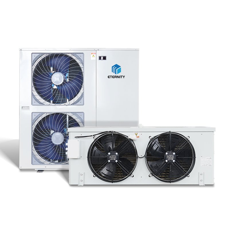 5hp 6hp Low Temperature Cold Storage Condensing Unit Air-cooled Walk-in Freezer Condenser 1hp Industrial Freezers