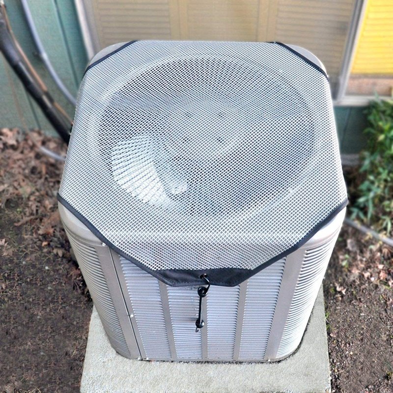 All Seasons Summer Central Air Conditioner Leaf Guard Mesh Air Conditioner Top Leaf Cover AC Units Covers Leaf Guard