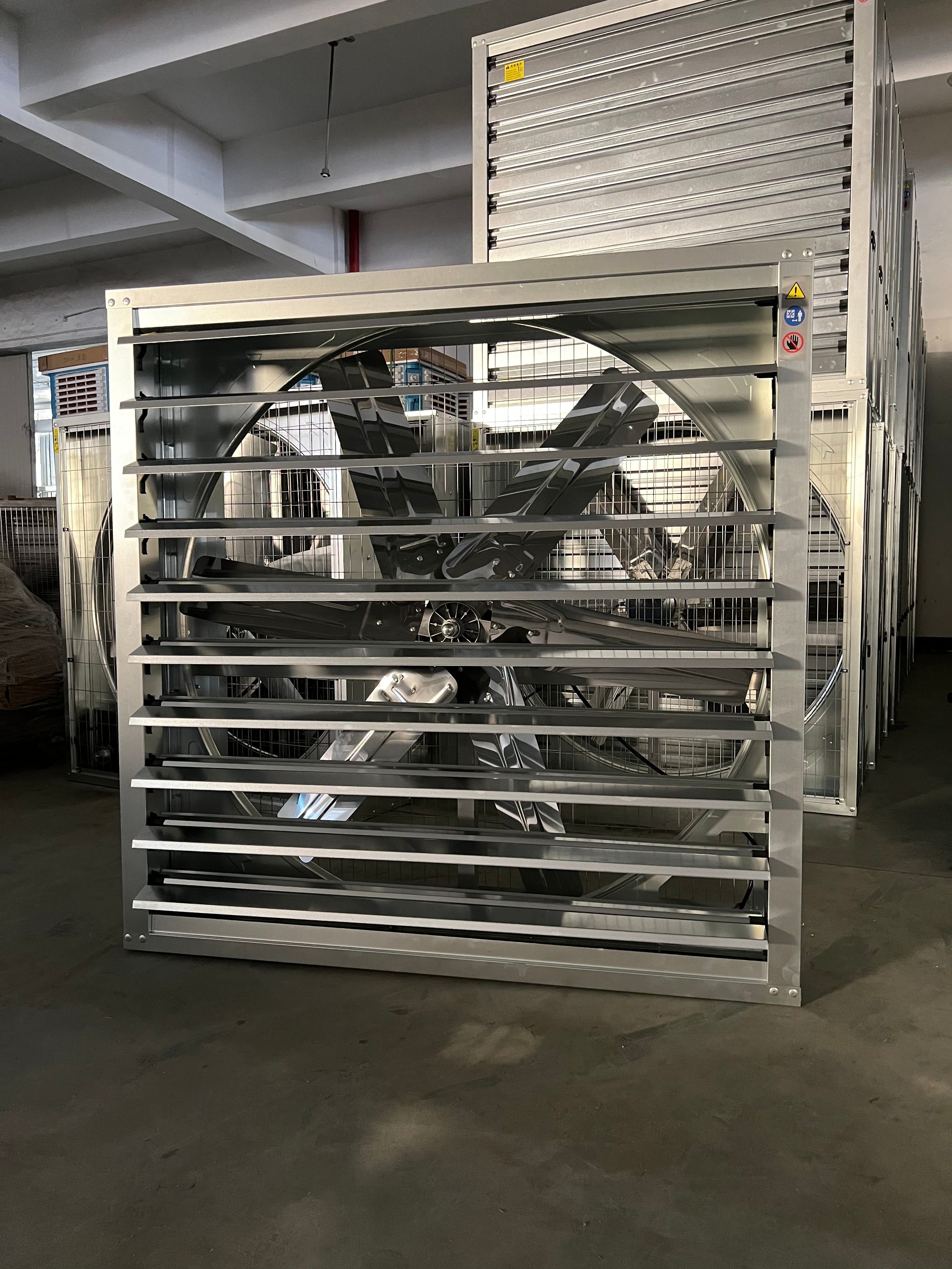 Mining Greenhouse Chicken Poultry Farm Exhaust Hood Air Cooling Fan Axial Flow Fan for Freezing Size 122*122 cm