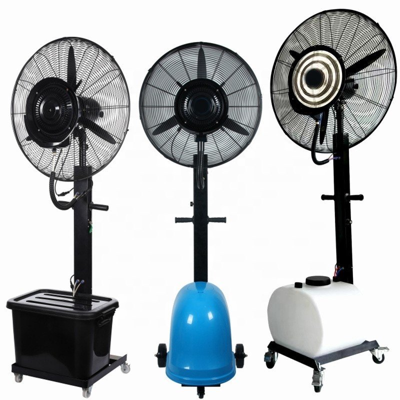 New Design Household Remote Control Spray Cooling Water Standing Fan With Humidifier for Office Mist Fan