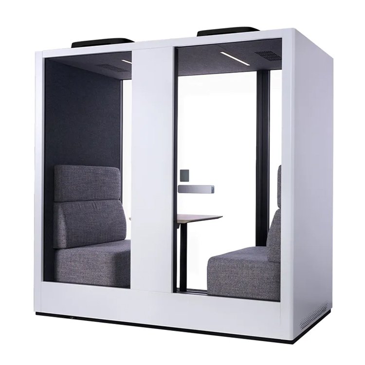 Customized Office Pods 2 to 4 Seater Office Phone Booth D POD (2200 X 1250 2280mm) Bulk Buy Soundproof Video Conference Pod