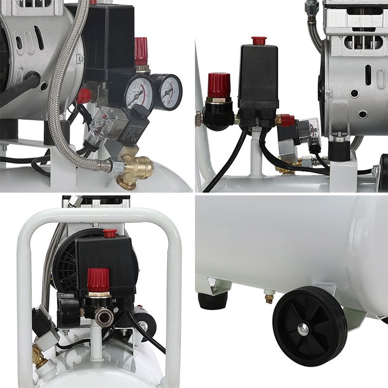 OUBAO High Quality 24L 750W Quiet Oil Free Air Compressor for Sale