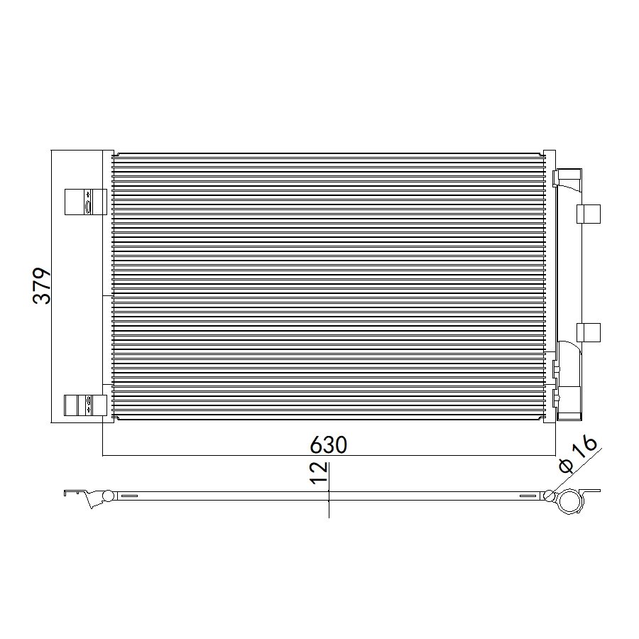 Aftermarket Car Auto Air Conditioning System Auto AC Condenser FOR RENAULT MEGANE OEM 921004575R
