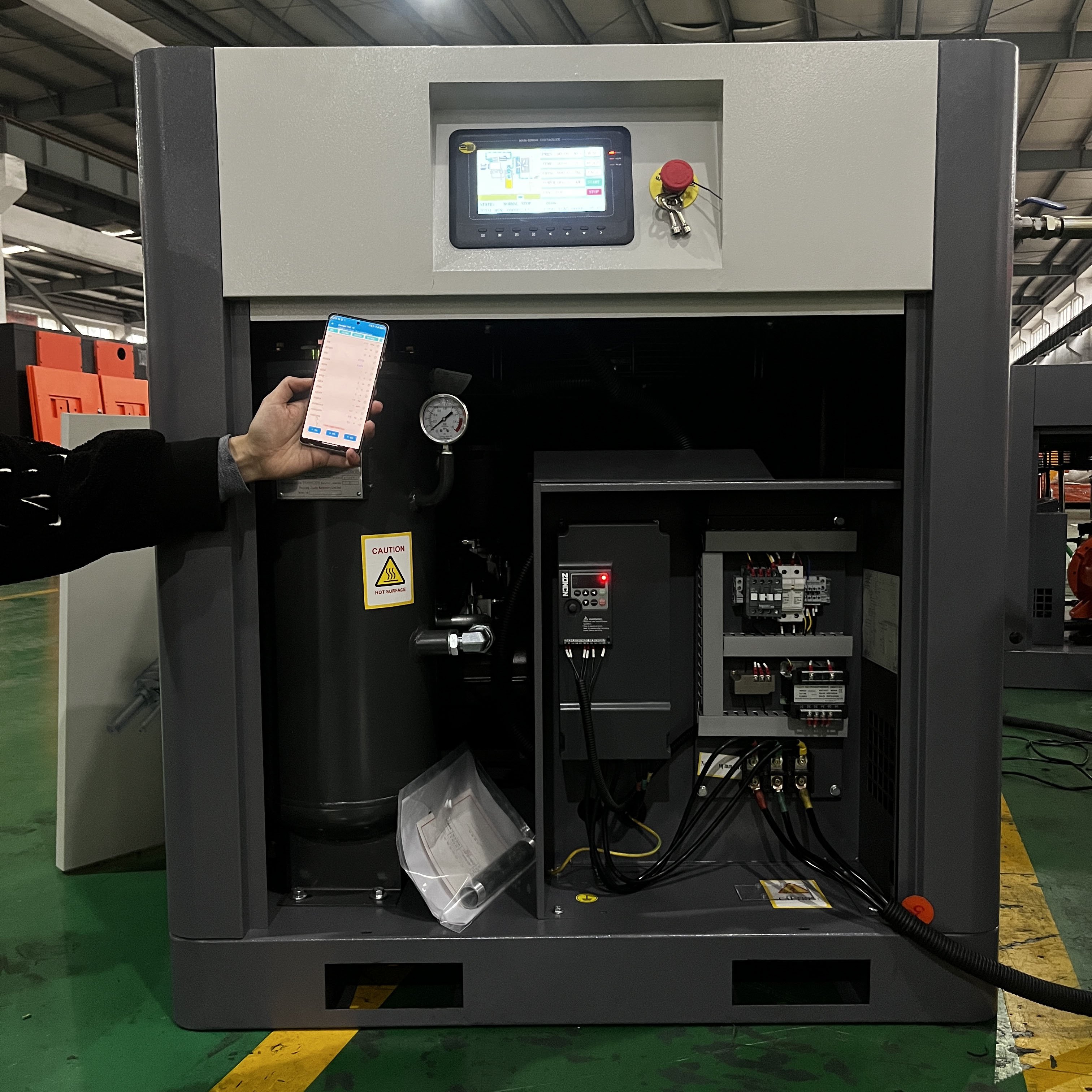 Industrial Electric Stationary Intelligent Screw air Compressor Machines 22kw 30hp