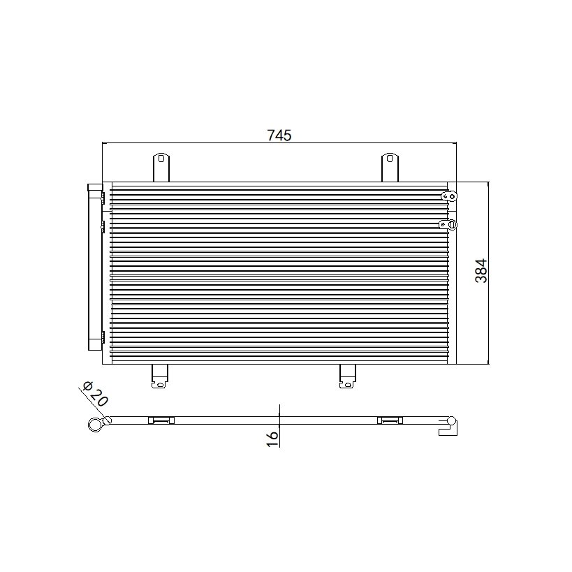 Aftermarket Car Auto Air Conditioning System Condenser for TOYOTA AVALON CAMRY LEXUS ES350 TACOMA OEM 8846006190 06210 06220