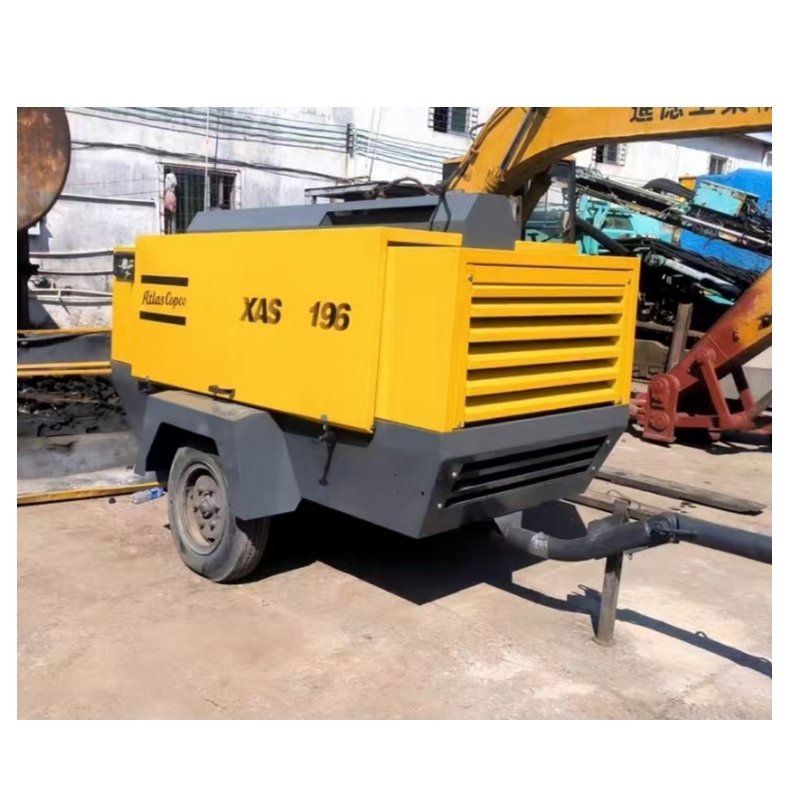 Atlas XAS 196 13bar 395cfm Used Air Compressor 196KW Diesel Air Compressor for Sale