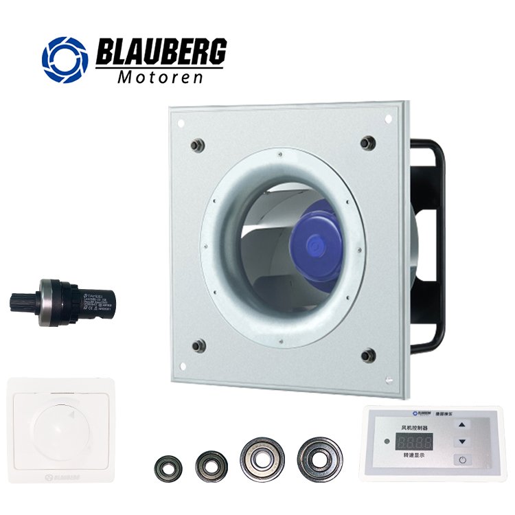 Blauberg Plastic 133mm Cold Room Fan External Rotor Motor Odm AC 220v Ec Centrifugal Fans for Purification with CE
