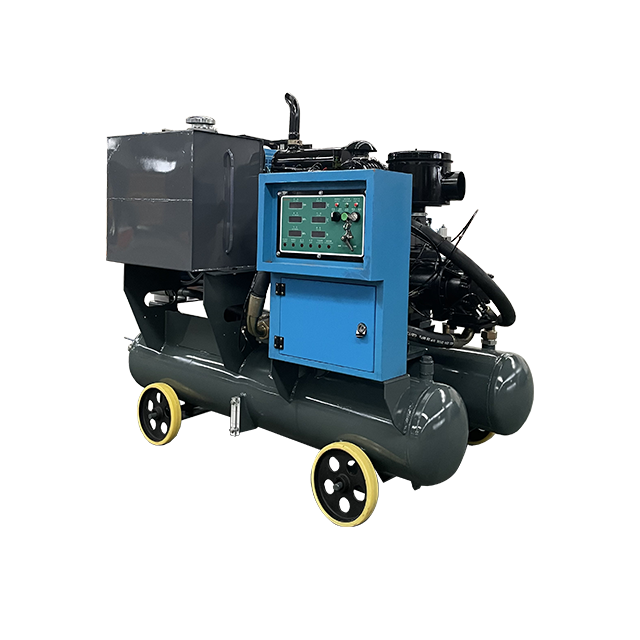 Cheapest 7 bar 185 Cfm 200cfm Mine Used Portable Diesel Engine 8 bar Screw Stationary Air Compressor Without Cover