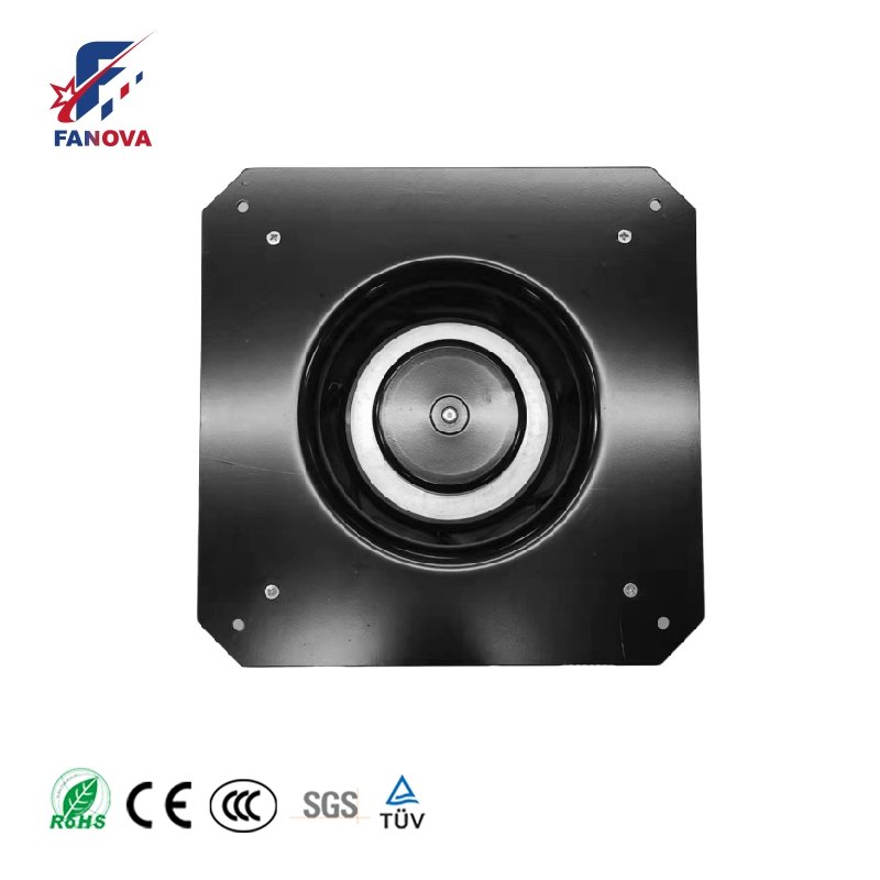 190mm DC Brushless Motor Cooling Ventilation 24V 48V 85V 110V Backward Centrifugal Fan with Support Bracket