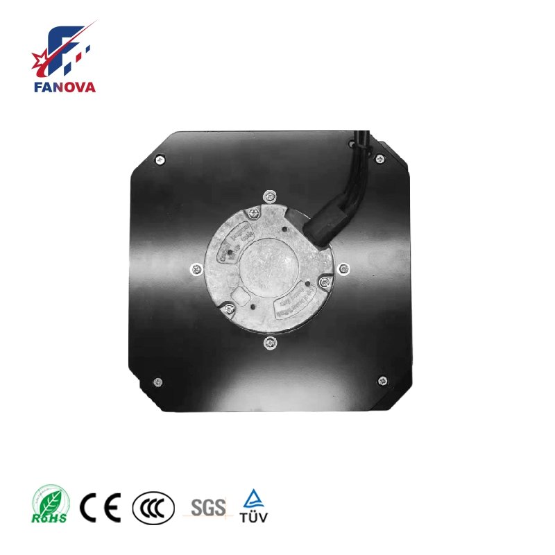 190mm DC Brushless Motor Cooling Ventilation 24V 48V 85V 110V Backward Centrifugal Fan with Support Bracket