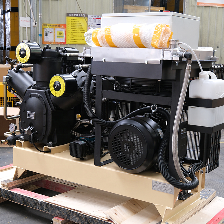 AIRHORSE 11KW 15KW 18.5KW 22KW Booster and High Pressure 30bar 40bar Piston Air Compressor for Bottle Blowing and Laser Cutting