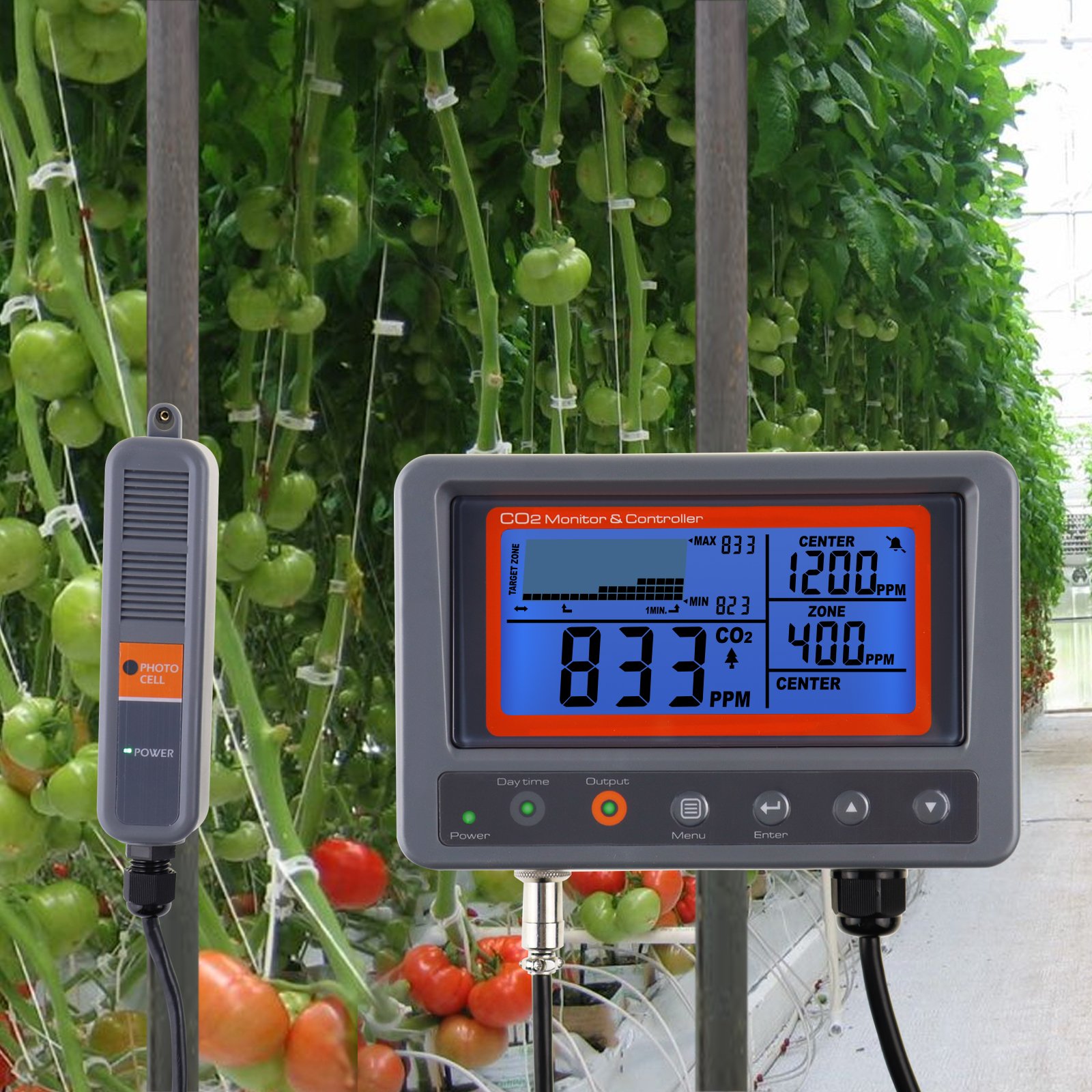 CO2 Carbon Dioxide Monitor & Controller (Relay Function) W/ Remote Sensor for Home, Office, Hospital (OEM Packaging Available)