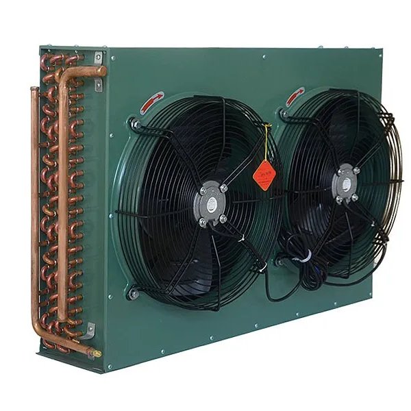 Factory Supplies Copper Tube Plate Heat Exchanger Air Cooled Condenser for Industrial -20℃ Frozen Food Beverage Ice Make Factory