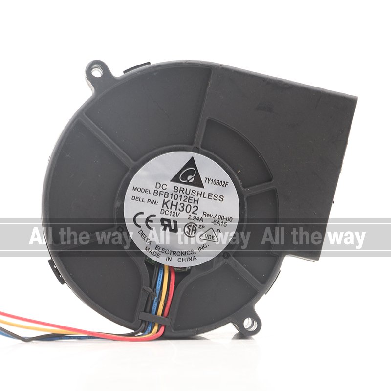 Delta 24V 48V DC12V 2.94A EC AC 9CM 9733 90X90X33MM Double Ball Large air Volume Centrifugal Turbine Blower BFB1012EH Coolingfan