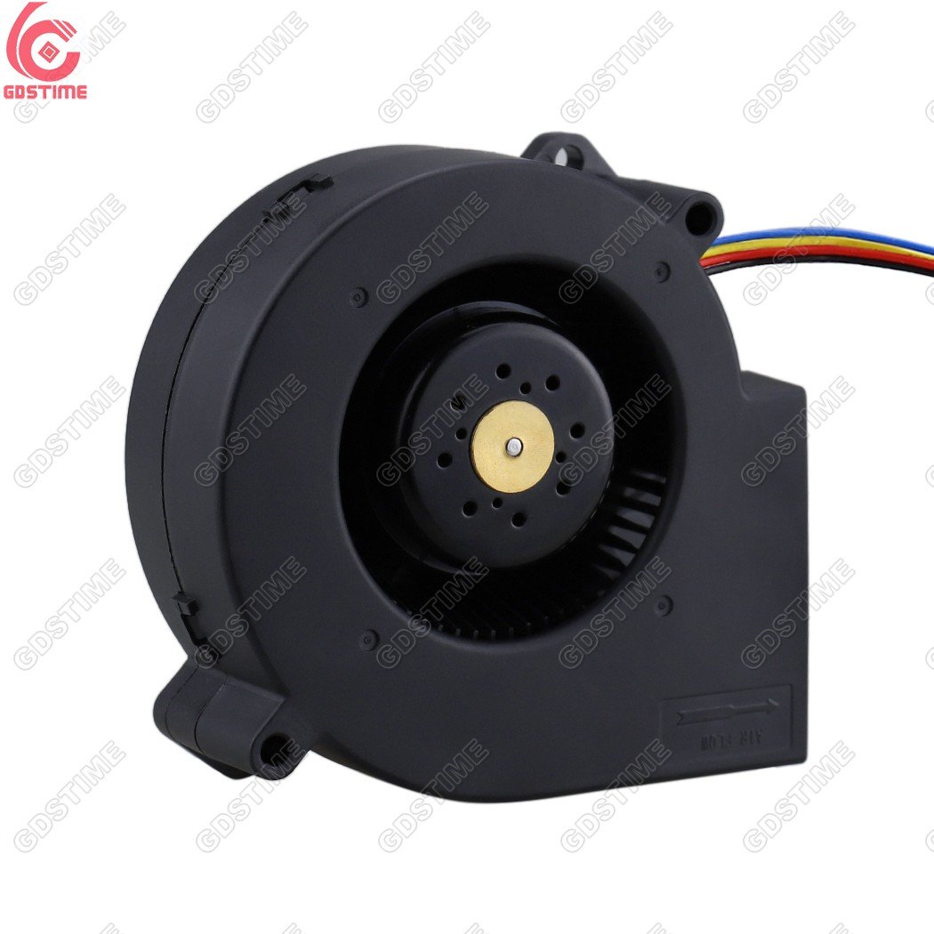 2000-7000RPM High Speed Big Airflow Strong Air Flow Wind DC Brushless Small Squirrel Cage Turbo Blower Fan 9733 97x94x33mm