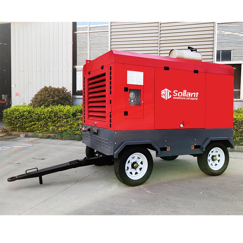 5.5kw 7.5kw 11kw 15kw 22kw air Compressor diesel air Compressor for Drilling Rig Portable Compressor