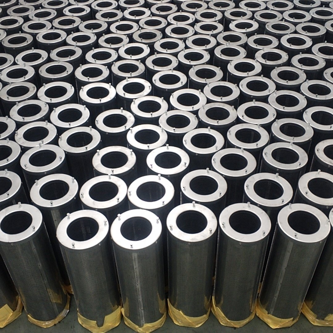 HVAC Commercial air Purification Cylinder Carbon Filter 145mm X 450mm air Canister Cylinder