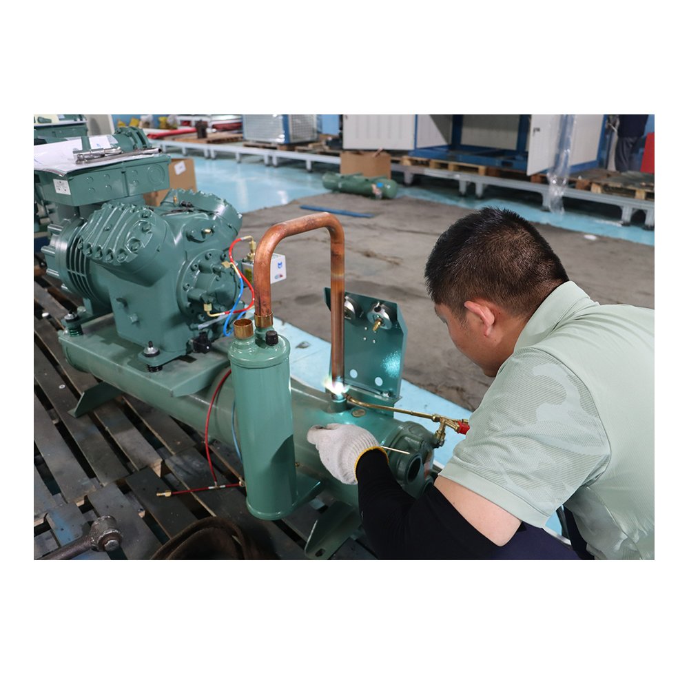 Ammonia Refrigeration System Condensing Units Integral Unit 20p Piston Low Temperature Series Refrigeration Equipment
