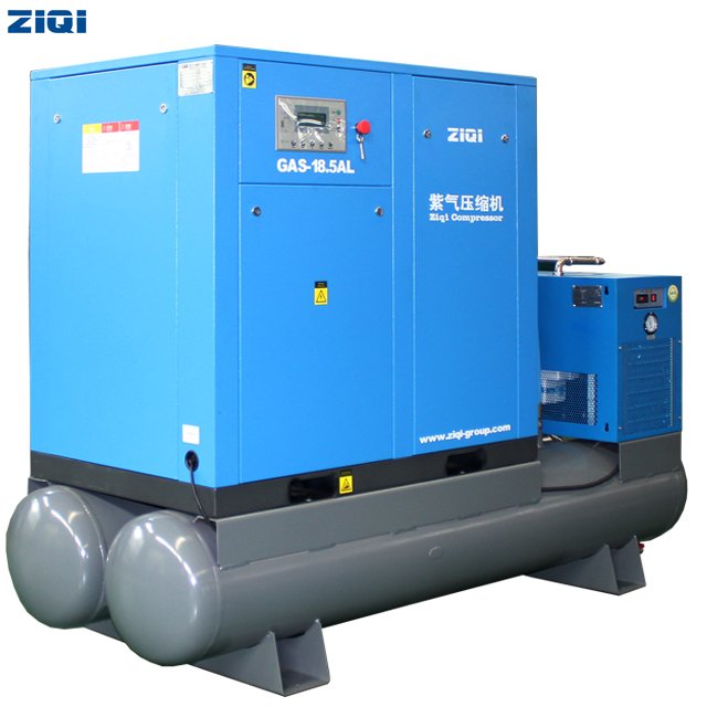 Compressor Industrial 7 bar 8 bar 10 bar 25hp Stationary Integrated Screw air Compressor for Laser Cutting