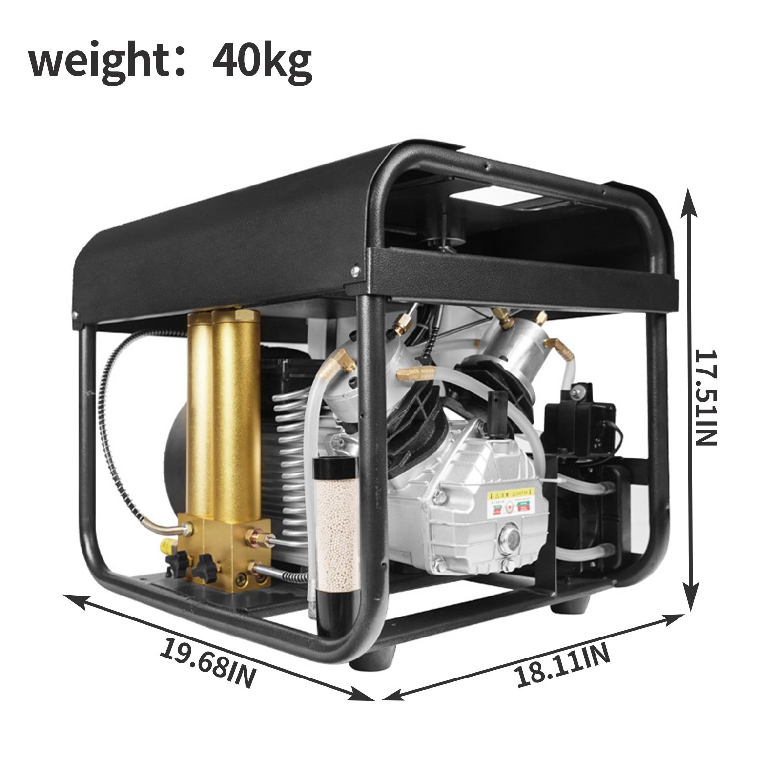 GP Wholesale High Pressure 300bar 4500psi 30mpa Double Cylinder 2.2KW Auto Stop Diving Scuba PCP Outdoor Sports Air Compressor