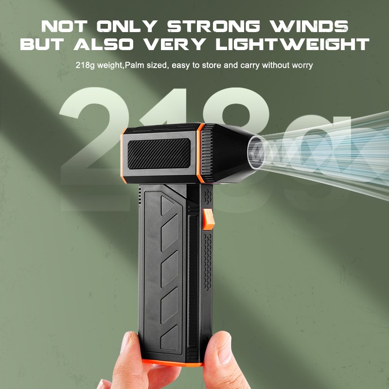 Jarvis 120000rpm Mini Compressed Air Duster Portable Hand Held Fan Electric Small Blower Mini Jet Turbo Fan Odm Rechargeable Fan