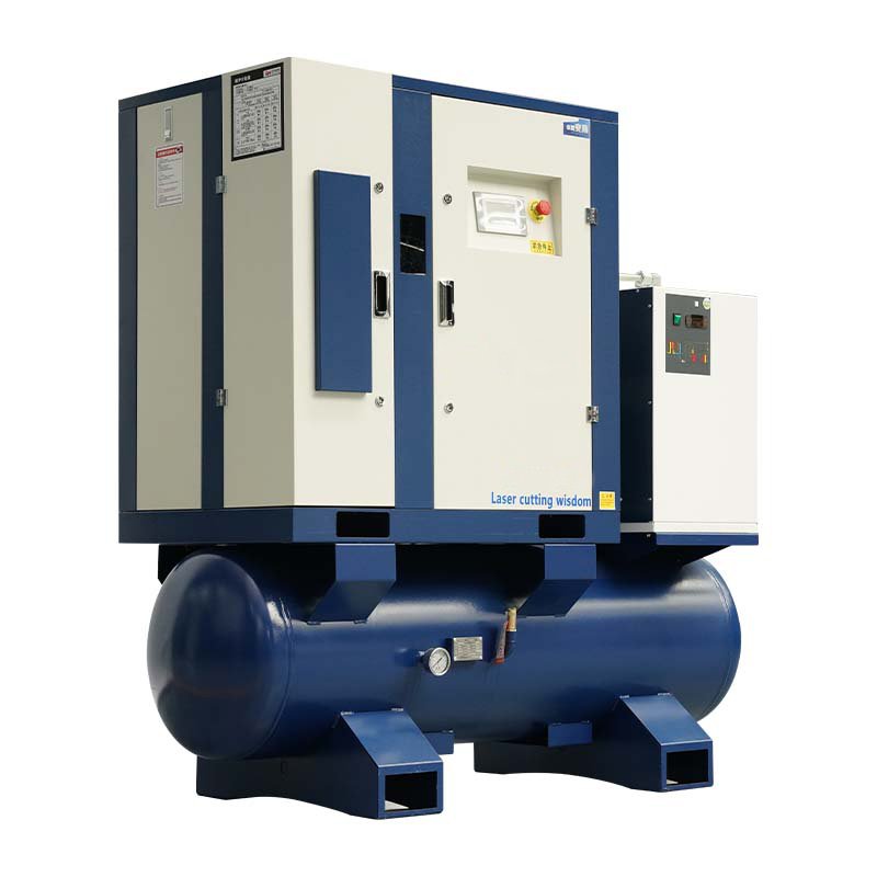 380V Heavy Duty Air Cooling Screw 20Bar Air Compressor Industrial With Double Air Tank