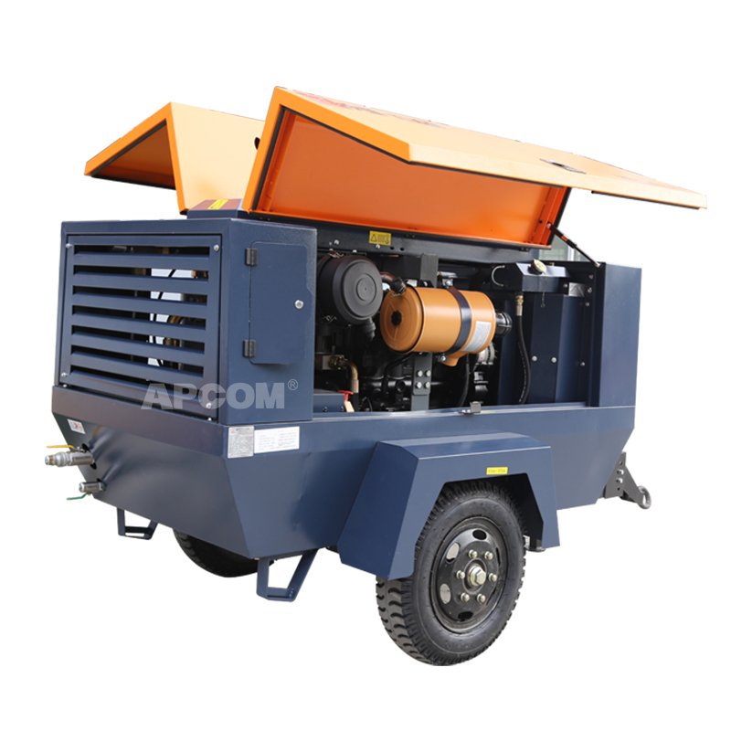 Stationary Screw air Compressor diesel 14bar 132kw 180HP 550cfm 15m3 Mining Compressor diesel Engine air Compressor