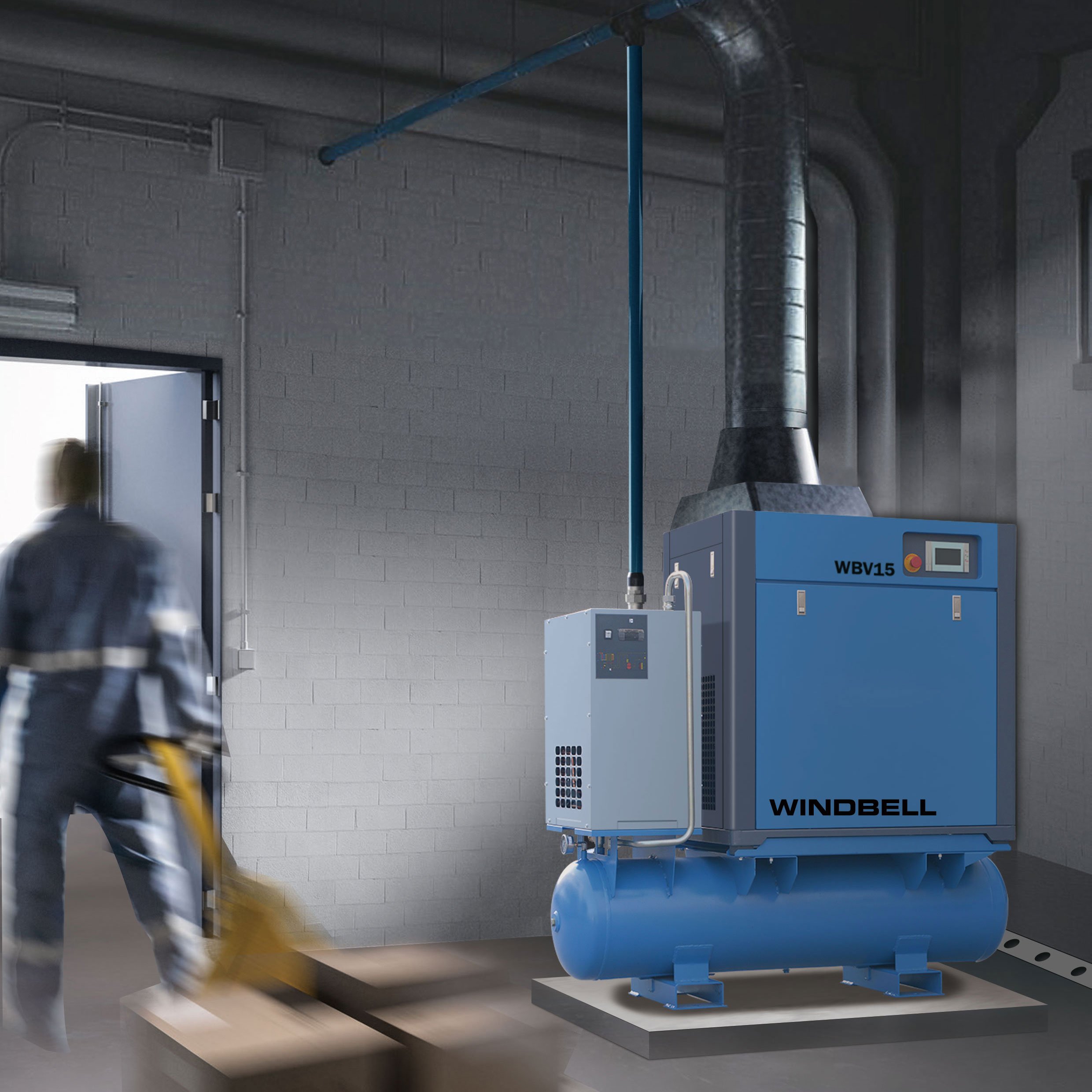 7.5kw/11kw/15kw/22kw Industrial Compressors All in One Screw Air Compressor for Laser Cutting