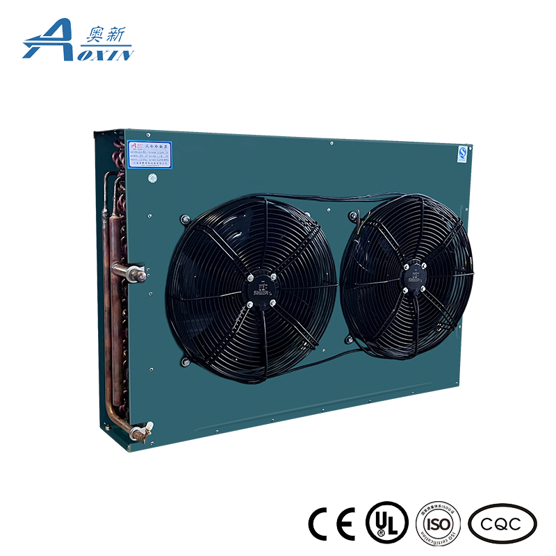8HP Two Hole Air-cooled Condenser H-type Condenser Equipped With 2sets External Rotor Fan (Brand WEIGUANG)