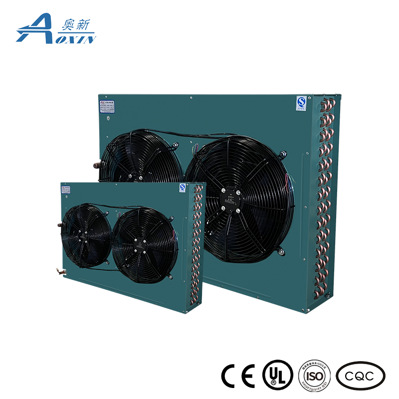 8HP Two Hole Air-cooled Condenser H-type Condenser Equipped With 2sets External Rotor Fan (Brand WEIGUANG)