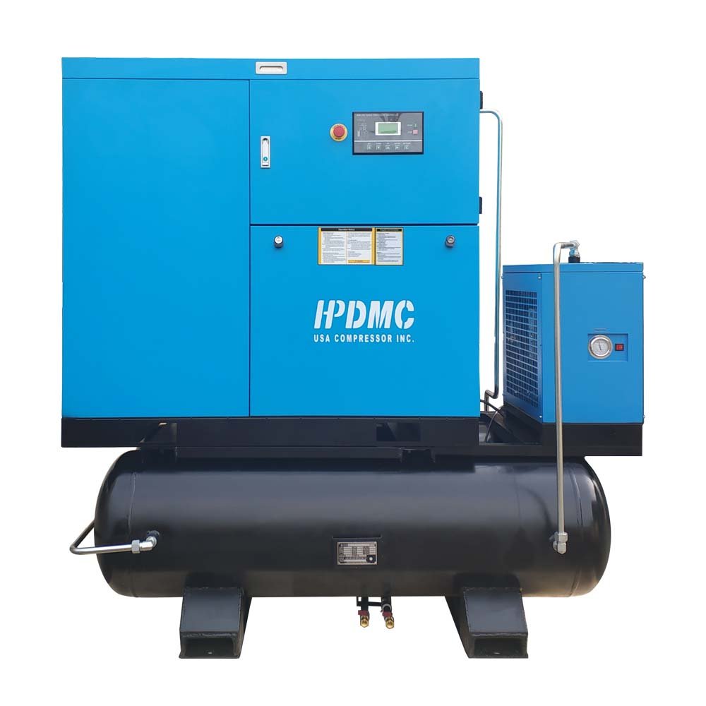 Industrial Equipment 10hp 15hp 20hp 30hp Integrated 4-in-1 All in One Screw air Compressor Fixed Speed air Compressor