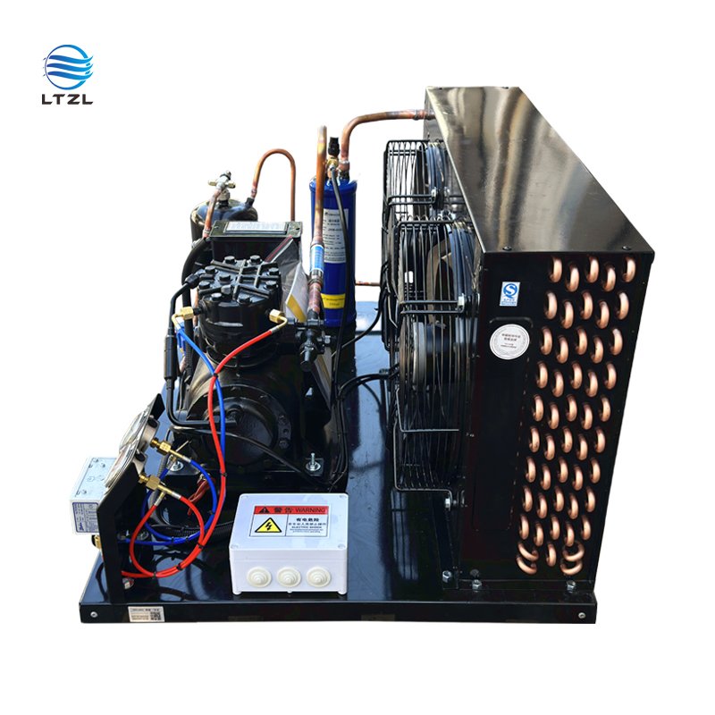 Refrigeration Compressor 5hp R22 R404a Refrigeration Unit Air-cooled Open Cold Room Compressor Condensing Unit