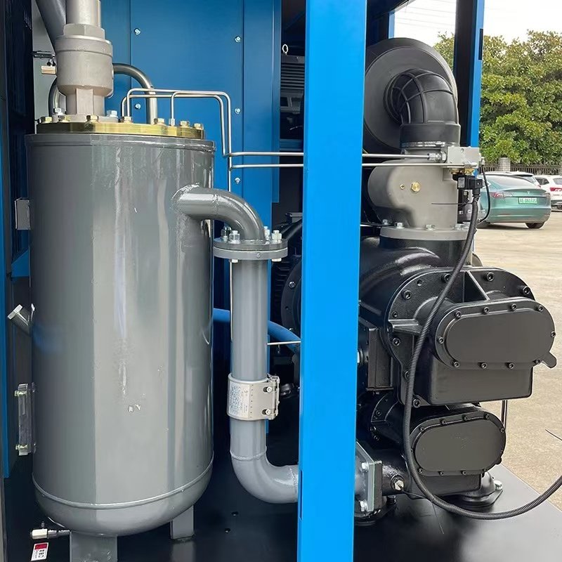 110kw Silent Double Stage Compression Air Compressor with Oil Lubricated Piston & Scroll Diesel/Gasoline Powered Air Cooled