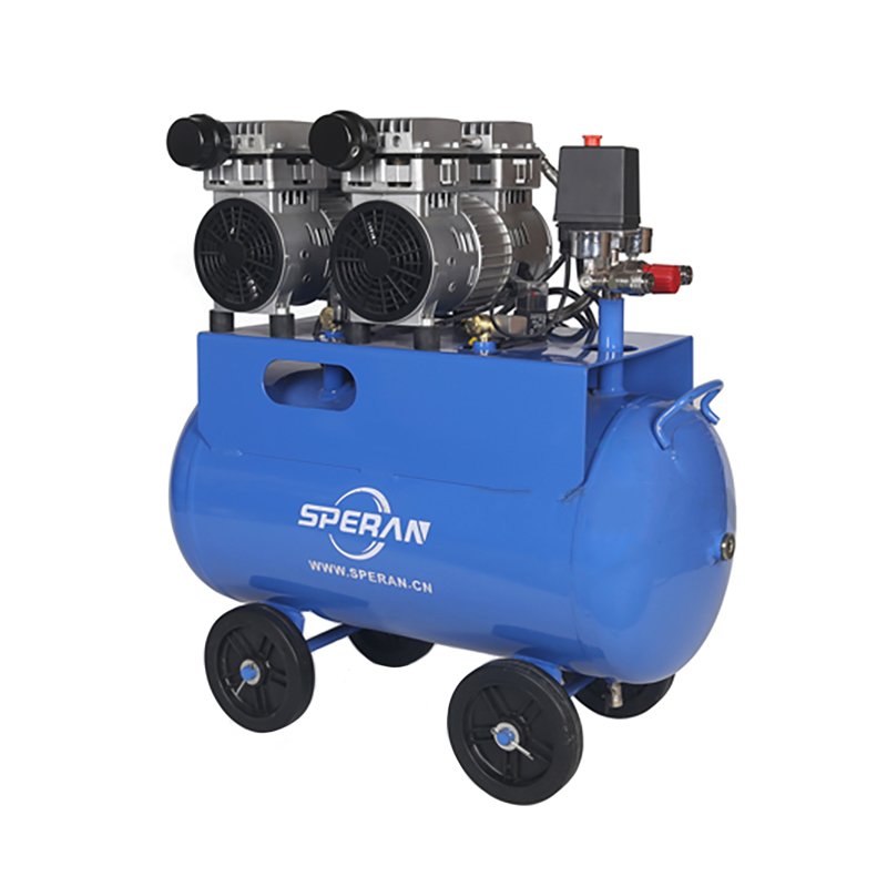 SPERAN Compresores De 50 Litros Portable Electric 1.5Hp Oil Free Air Compressor for Paint Spray