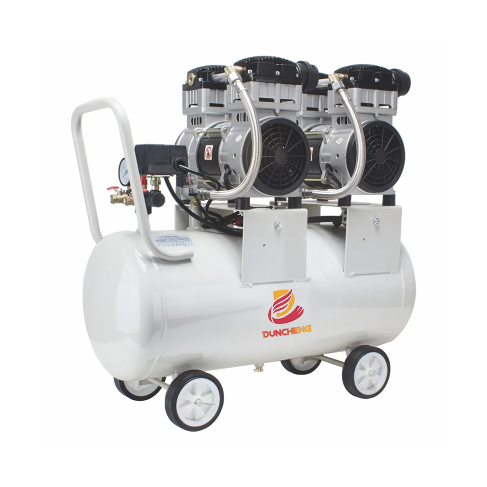 Aircompressor 3200w Oil-free Air Compressors With 120 Litre Portable Silent air Compressor with Stainless Steel tank for Sale