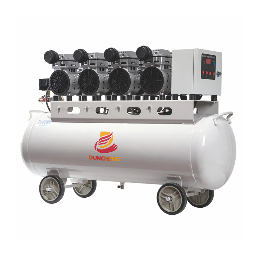 Aircompressor 3200w Oil-free Air Compressors With 120 Litre Portable Silent air Compressor with Stainless Steel tank for Sale