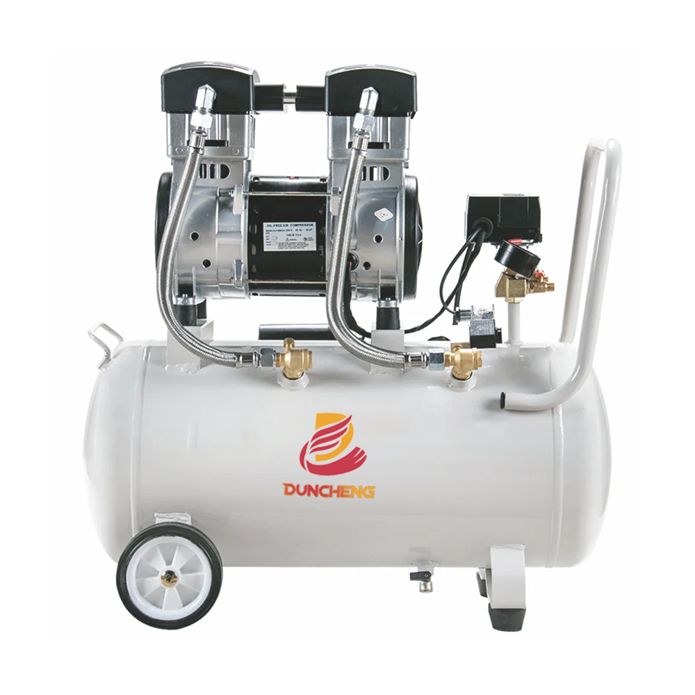 Aircompressor 3200w Oil-free Air Compressors With 120 Litre Portable Silent air Compressor with Stainless Steel tank for Sale