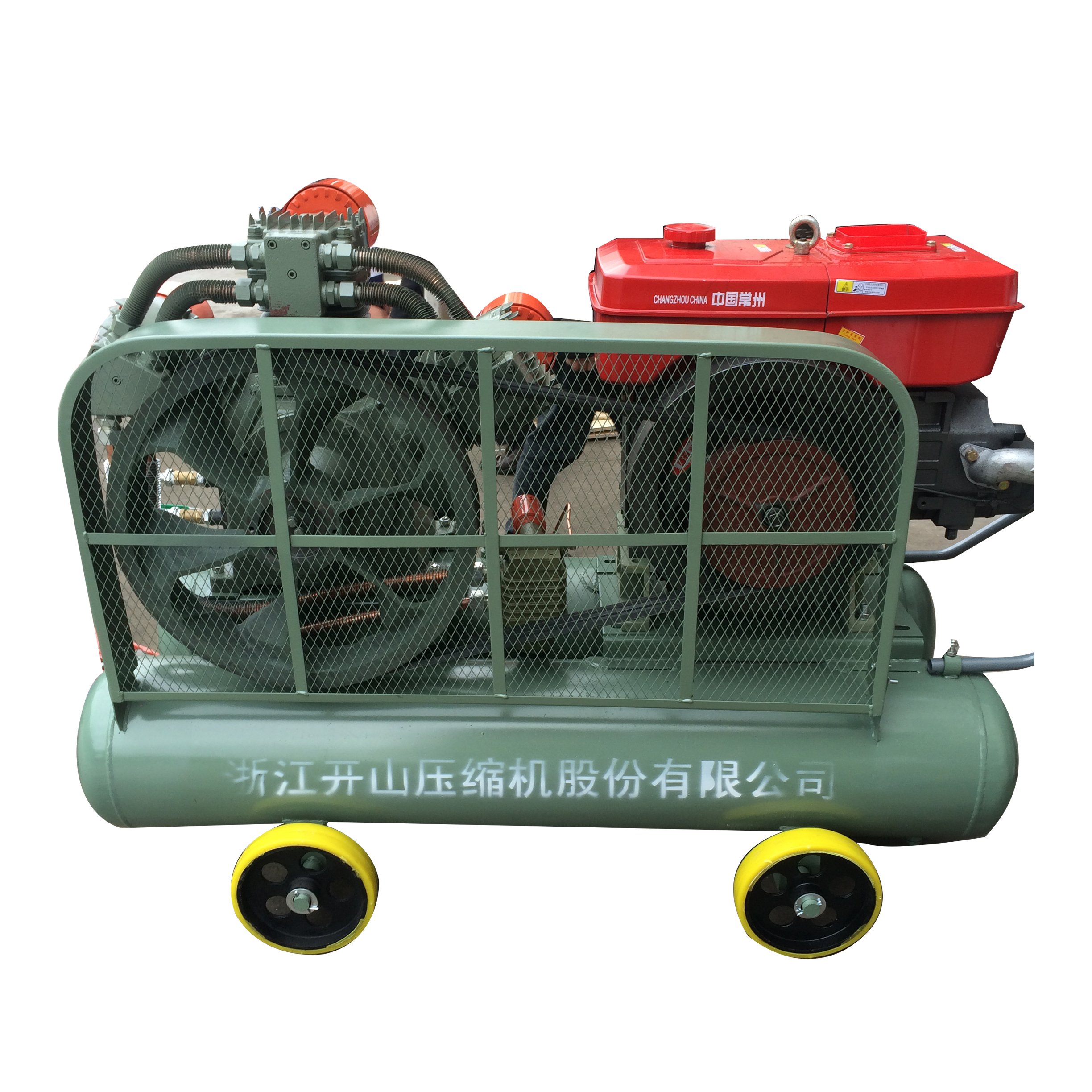 Chinese Supplier Industrial Used diesel Motor Power 150L air Compressor Portable Model