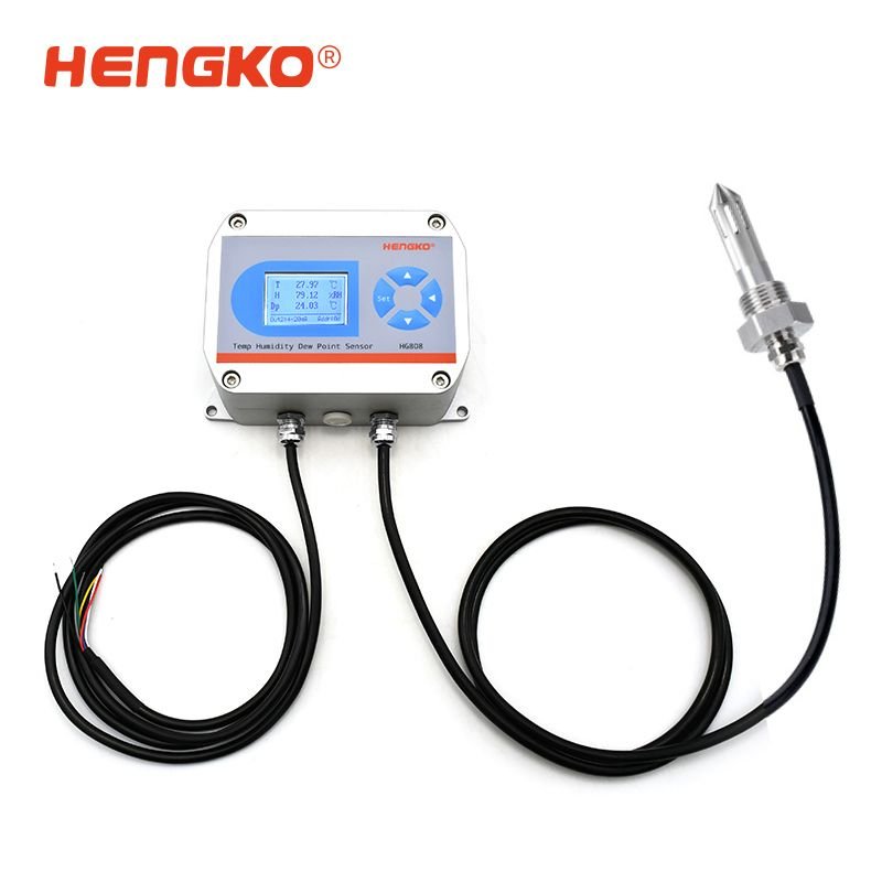 HG808 D Anti Condensation Dew Point Sensor Transmitter RS485 4-20mA 0-5V 0-10V -60 to 90℃Td ±2℃Td for Glove Box