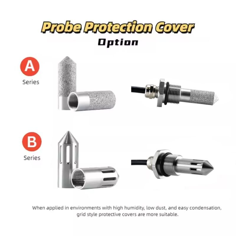 HG808 D Anti Condensation Dew Point Sensor Transmitter RS485 4-20mA 0-5V 0-10V -60 to 90℃Td ±2℃Td for Glove Box