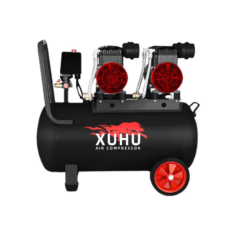 Qualities Product 1100W*2-50L Silent AC Power Oil Free Air Compressor 220v Silent Price Oil Free Air Compressor