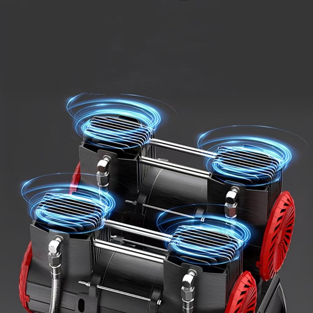 Qualities Product 1100W*2-50L Silent AC Power Oil Free Air Compressor 220v Silent Price Oil Free Air Compressor