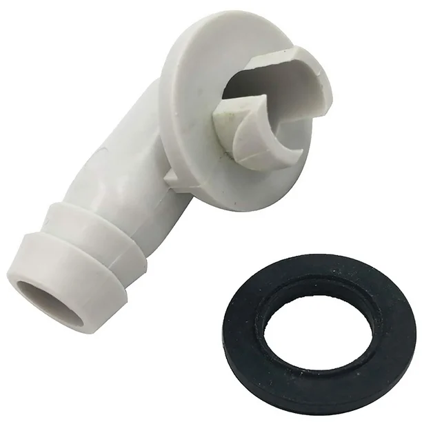 Window air Conditioner Condenser Condensate Drain Water Adapter a C Fittings Plastic Hose Connector Elbow Anti Leak Rubber Ring